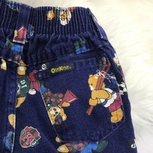 Vtg Oshkosh Teddy Bear Jeans